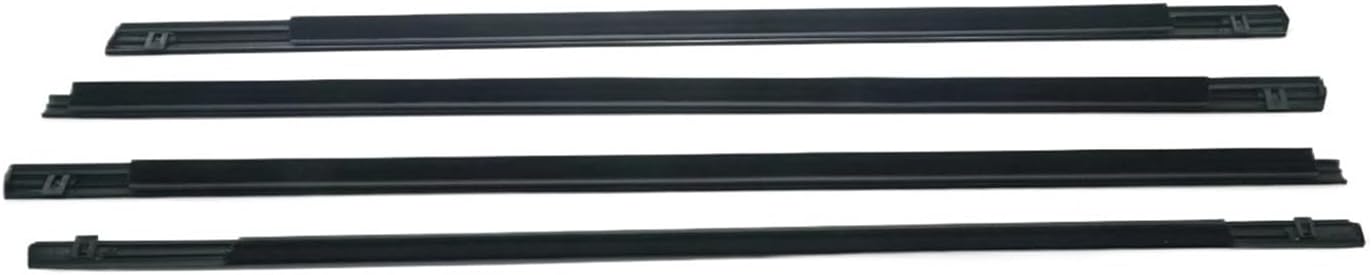 4PCS Car Outer Windows Rubber Weatherstrip Compatible For Nissan X-Trail Xtrail T30 2001-2007Sealing Strip Belt Moulding Trim