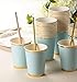 Juvale 50-Pack Light Blue Paper Cups - Blue Disposable Cups for Baby Shower - 9 oz