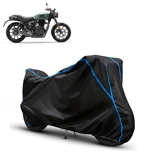 Image of Water Resistant Bike Cover for Royal Enfield Hunter 350 | All Weather UV & Heat Resistant, Dustproof, Triple Stitched, Windproof Elastic Bottom