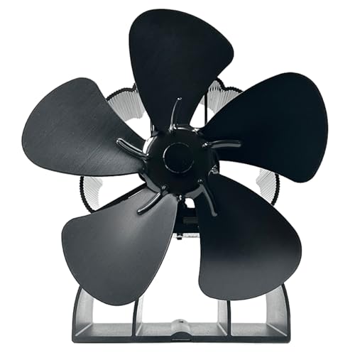 No requiere electricidad, ventilador de estufa de 5 aspas alimentado térmicamente para mejorar la distribución del calor, calefacción en el hogar, circulación del aire