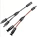 Produktbild AUXHCYL Solar Y Kabel 6mm², 1 Paar of Solarkabel Y-Verteiler, Y Splitter, PV Y Kabel für Solaranlage Steckerfertig(M/FF and F/MM, Rot +Schwarz)