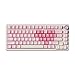 YUNZII B75 PRO Wireless Mechanical Keyboard,75% Gaming Keyboard Gasket Hot Swap Custom Keyboard with Knob,Pre-lubed Switches RGB,Bluetooth/Type-C/2.4G (Pink, Milk Switch)