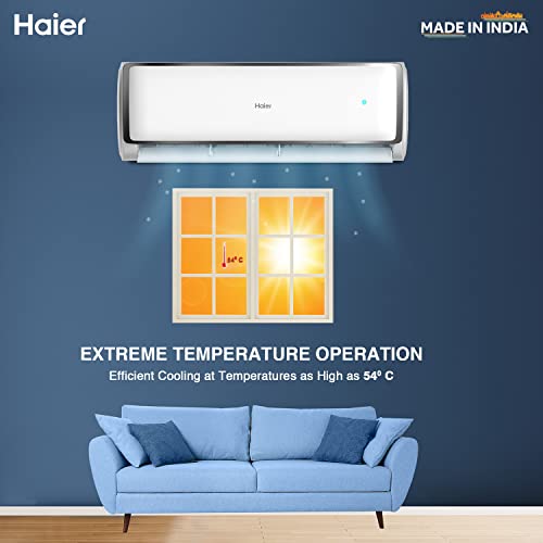 Image of Haier 1.6 Ton 3 Star Fixed Speed Split AC (Copper, Anti bactreial filter, HSU19T-TXS3BE-FS, White)