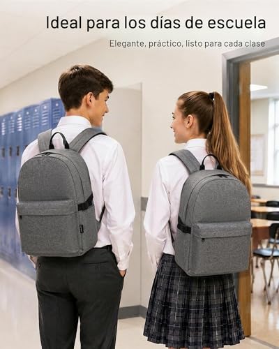 Miniatura 6 de Kono Mochila Casual, Mochila Escolar Ligero Backpack Unisex Casual Daypack Mochila Hombre Mujer 15,4 Pulgadas Laptop Bag Para Viajes Trabajo Escuela Negocios Deportes