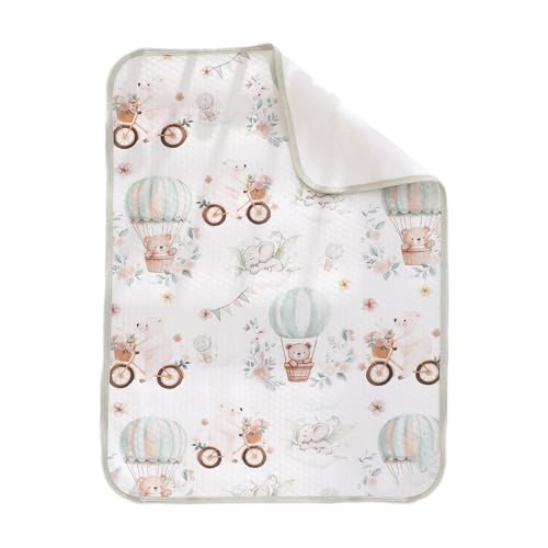 Lesunbak Wasserdichte Wickelunterlage | Babybett-Matratzen, weich, atmungsaktiv, Stubenwagen-Unterlage für Übernachtung, Bettnässen-Lösung, Töpfchentraining, Kindergarten