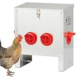 Sancunhui Automatic Chicken Feeder 25lbs, Galvanized Metal...
