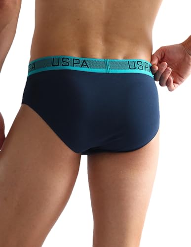 Image of U.S. Polo ASSN. Mens OEB04 Solid Cotton Spandex Underwear Briefs - Pack of 1