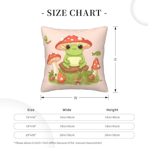 Housse de coussin velours côtelé grenouilles 45x45 cm pour déco canapé - 4