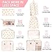 KPX 8 Set Packing Cubes for Travel, Luggage Packing Organizers Accessories Large Toiletries Bag for Clothes Shoes Cosmetics (8Set-Pink Bow)