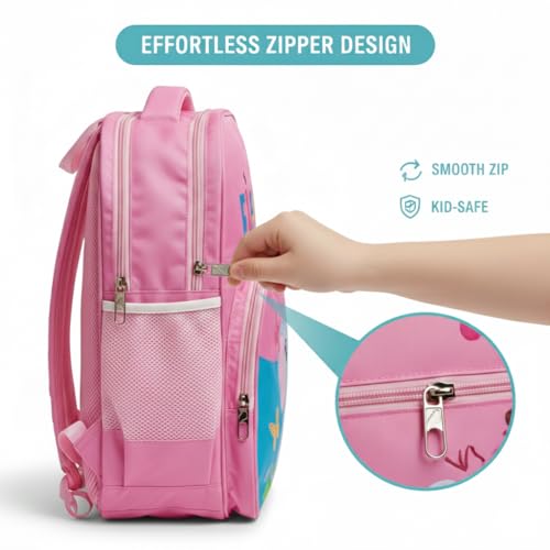 Image of Stylbase Cartoon Printed School Bag for Boys and Girls | Waterproof Backpack Bag for Travelling Sports | Kids Bag Ideal for UKG Nursery 1st Class | School Bags for 5 7 Years 15 Inches