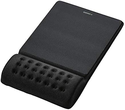 エレコム マウスパッド リストレスト一体型 COMFY 疲労低減 軽快操作 ブラック
