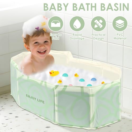 Baignoire pliable bébé antidérapante pour économiser de l'espace - 3
