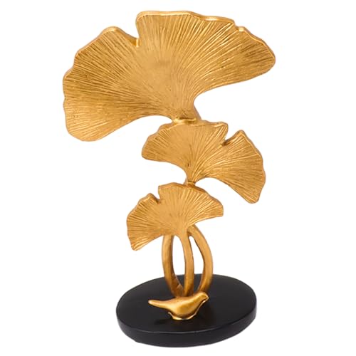 Décoration de Feuille de Résine de Bureau Moderne Dorée pour Salon - 8