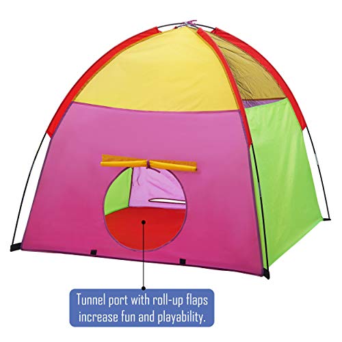 Atdawn Kids Play Tent, Kids Pop Up Tent, Camping Playground, Indoor/Outdoor Children Playhouse For Boys And Girls, Rainbow Color #TOP2