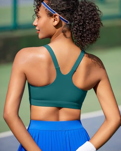 Image of RUNNING GIRL Sports Bra for Women, Molded Cup High Impact Sports Bras for Women with Sewn in Pads
