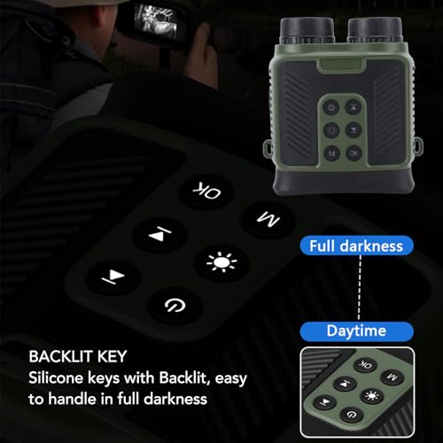 Binoculares digitales compactos con zoom 8x y pantalla de 3 pulgadas miniatura 5