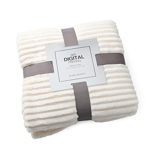 Aksod Bedding Fleece Blankets Beige Luxury Fuzzy Soft Warm Blankets & Throws Solid Color Ligntweight Microfiber Cozy Bed Blanket (Beige, 47''*79'') #TOP6