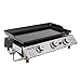 Royal Gourmet PD1302 3-Burner 26,400-BTU Portable Gas Grill Griddle, Flat Top for Outdoor Camping, Tailgating, Picnics, Silver Royal Gourmet PD1302 3-Burner 26,400-BTU Portable Gas Grill Griddle, Flat Top for Outdoor Camping, Tailgating, Picnics, Silver