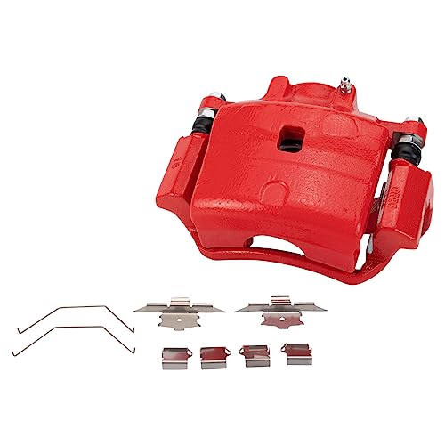 Image of TRQ Performance Front Driver and Passenger Side Brake Caliper Set Caliper Brackets Compatible with 06-12 Ford Fusion 07-12 Lincoln MKZ 06 Lincoln Zephyr 06-11 Mercury Milan 06-13 Mazda 6