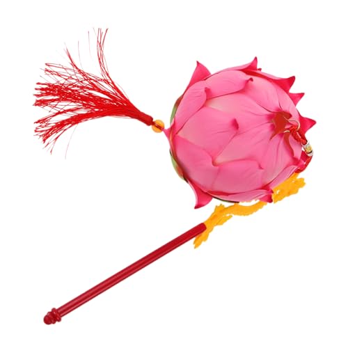 ifundom 1 Set Decorative Handheld Lotus Lamp DIY Assembly Chinese Style Light Flower for Mid Autumn Festival Props Lightweight Compact Design for Themed Parties and Photography