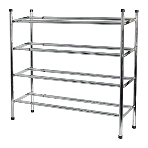 MAXELLPOWER Zapatero METALICO Cromado Extensible APILABLE (4 BALDAS) Cover