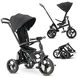 ✅ ADAPTÉ AUX ENFANTS DE 2 À 5 ANS - Conçu pour les enfants de 2 à 5 ans, ce tricycle favorise le développement de l’équilibre, de la coordination et de la motricité. Offre une excellente stabilité et sécurité, supporte jusqu’à 25 kg et convient aux débutants.