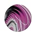 Produktbild Rutschfreies Gummi-Rundmauspad fraktale digitale dynamische Energieflüsse Inspiriert von Artisan Fantasy Shapes Computerdruck Magenta-Schwarz 7.9"x7.9"x3MM