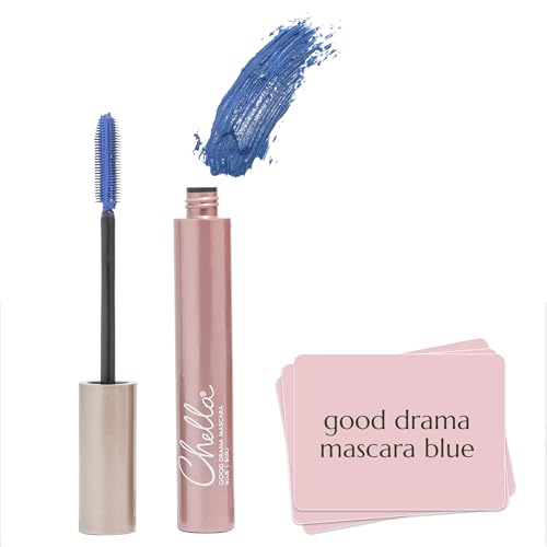 Chella Good Drama Blue Vegan Mascara, Blue, 0.33 Fl. Oz