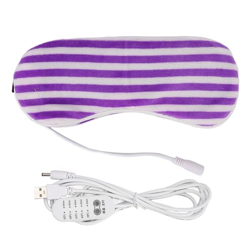 OKJHFD Heated eye mask USB hot compress can adjust and nourish the eyes. 5 levels of eye mask for sleep, light blocking, deep sl