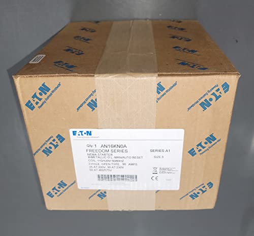 CUTLER HAMMER AN16KN0A SIZE 3 MOTOR STARTER 120V-AC 90A AMP 50HP D514640