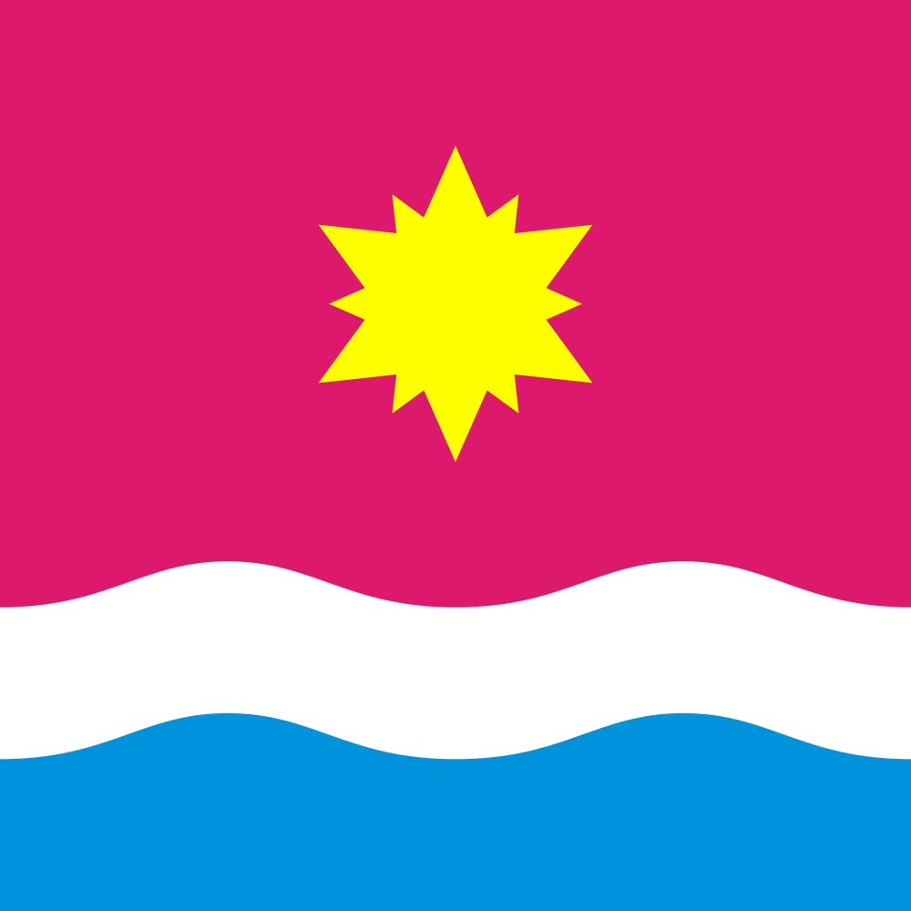 Drapeau Large Mala Vyska de qualité supérieure avec coutures renforcées Prapo