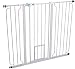 Carlson Pet Products 0934PW/0932PW Extra Wide Walk-Thru Pet Gate With Pet Door White, 29-34Wx30H In