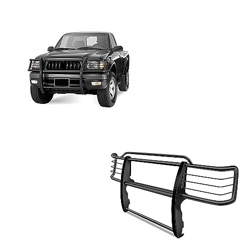 Image of Black Horse Grille brush Bumper Guard Modular Black Compatible with 2001-2004 Toyota Tacoma-17TO23MA