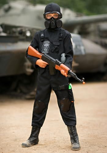 Disfraz Militar Infantil Soldado Negro Talla Large miniatura 6
