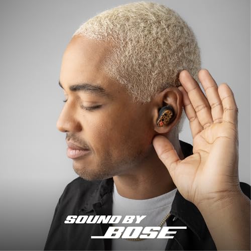 Image of Skullcandy Method 360 ANC Wireless Earbuds, Sound by Bose, Bluetooth Headphones, Premium Noise Cancelling, Up to 40 Hrs Battery, Sweat and Water Resistant, Microphone for iPhone Android - Leopard