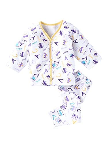 Image of babywish Baby Boys and Baby Girl Clothing Set 100% Cotton Full Sleeve Jhabla T-Shirt Trouser Pajama Newbrn Kids Clothes Set