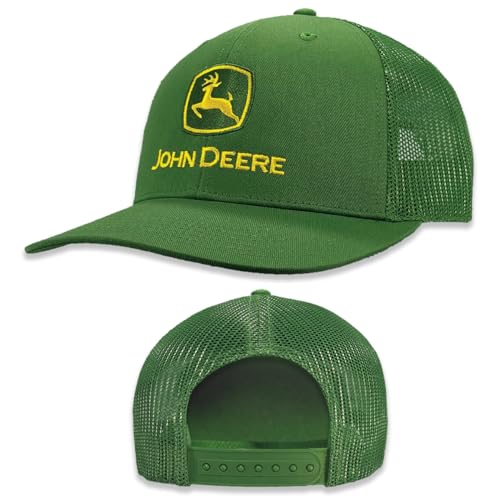 Consejos para Comprar Gorra Cat de esta semana. 30 John Deere - Gorro de camionero para hombre, Verde, Talla única