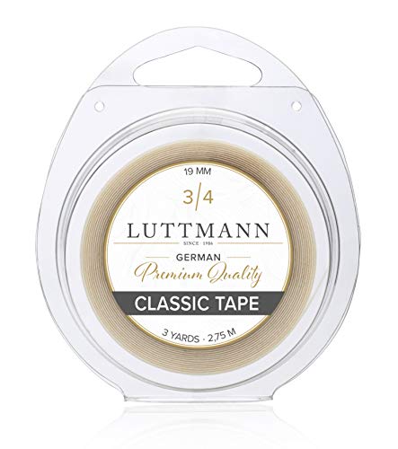 LUTTMANN - Classic Tape - Adhesivo Olle transparente 19 mm x 2,75 m toupet peluca toupet tiritas Tape Wig Cover