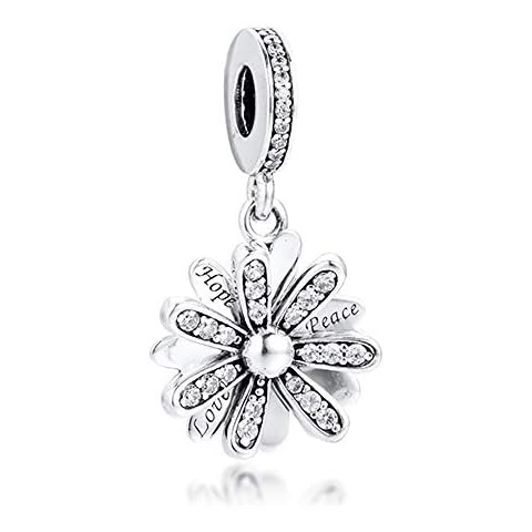 MOCCI 2020 Spring Sparkling Daisy Flower Bead 925 Silver DIY Fits for Original Pandora Bracelets Charm Fashion Jewelry Cover