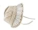 Glamour Girlz Magnifique bonnet de soleil en coton pour bébé fille Broderie anglaise Fleurs vichy 3-12 mois (Latte petites fleurs, petites fleurs, 32 cm, 0-3 mois)