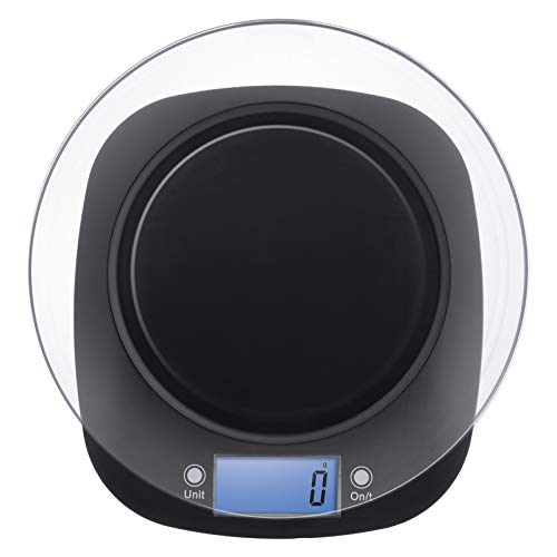 EMOS EV025 Küchenwaage mit Schüssel/Digitalwaage mit beleuchtetem LCDDisplay/Tara-Funktion/Nahrungsmittelskala… – Bild 3