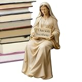 Genérico Miniatura de la Virgen María - Decoración Clásica En Resina | Figura de la Virgen para Mesa de Trabajo | para Decoración en Hogar, Iglesia, Jardín, y para Meditación y Oración