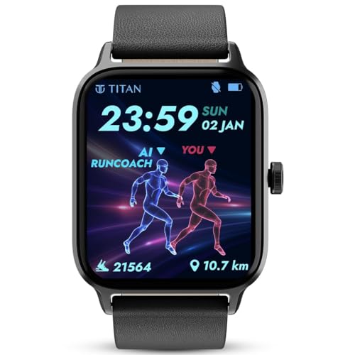 Titan Traveller with 1.78' Superior AMOLED Display|India's First FitVerse Smartwatch|Built-in GPS|Running...