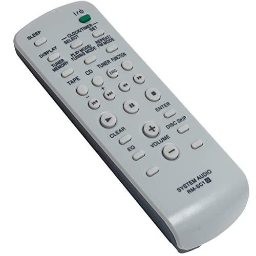 VINABTY RM-SC1 Replacement Remote Control Compatible with Sony Mini Hi-Fi Audio System MHC-GX450 CMT-NE3 MHC-GX250 MHC‑GX450 CMT‑NE3 MHC‑GX250 CMT-GPX5 MHC-RG100 MHC-RG121 MHCGX450 CMTNE3 - Image 3
