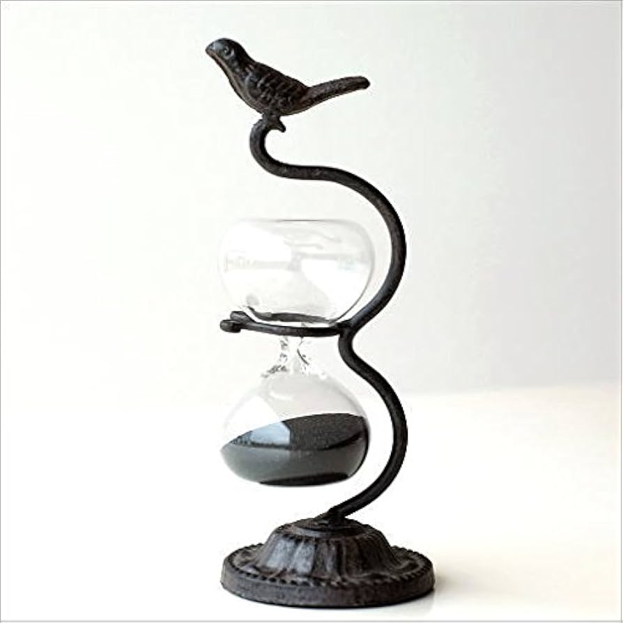 Amazon.co.jp: 砂時計 アンティーク おしゃれ 鳥 雑貨 置物 約3分