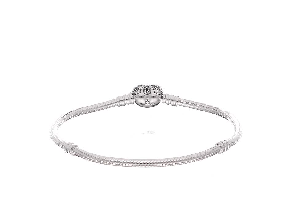 Amazon | パンドラ590727 cz-21 Pave Heart Claspブレスレット8.3