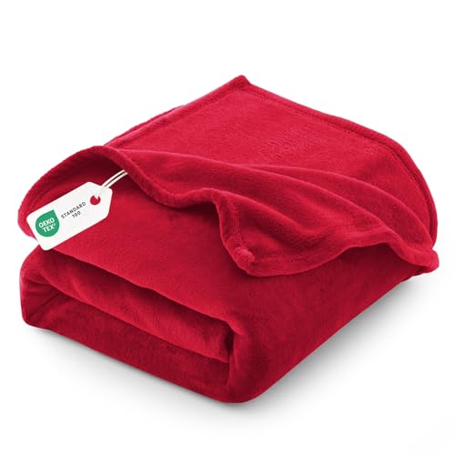 CozyLux Plaid Couverture Polaire en Flanelle 260 g/m², Couverture lit Jete de Canape 2 Personnes, Jeté de Canapé 230x270 cm, Grand Canapé Chaud et Doux -...