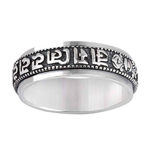 Silverly Frauen Männer 925 Sterling Silber SpInnere tibetisch...