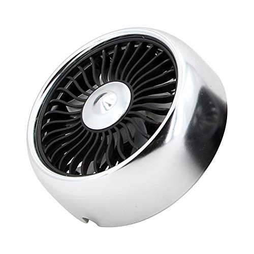 Ventilador de coche para rejilla de ventilación de salpicadero de 3 velocidades, refrigeración USB con cable LED integrado
