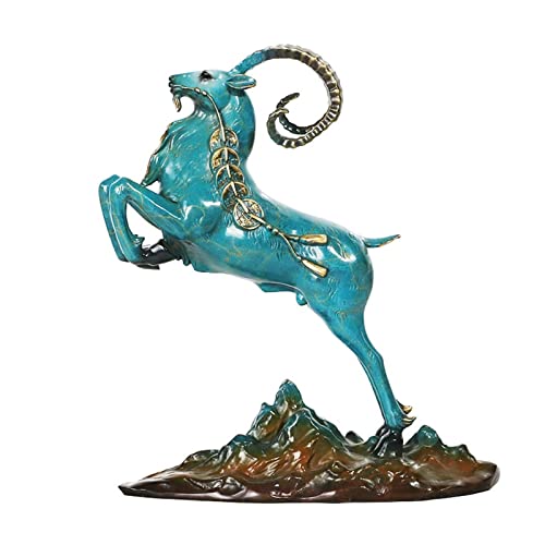 Statue de mouton en cuivre pour attirer la richesse dans l'entrée